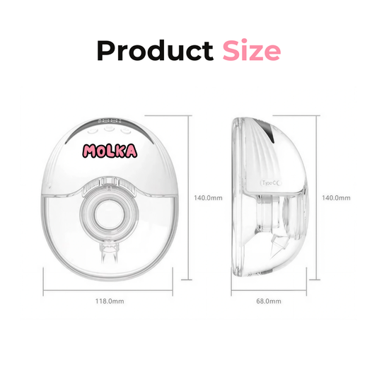 Molka - Hospital Grade Wearable Breast Pump - White