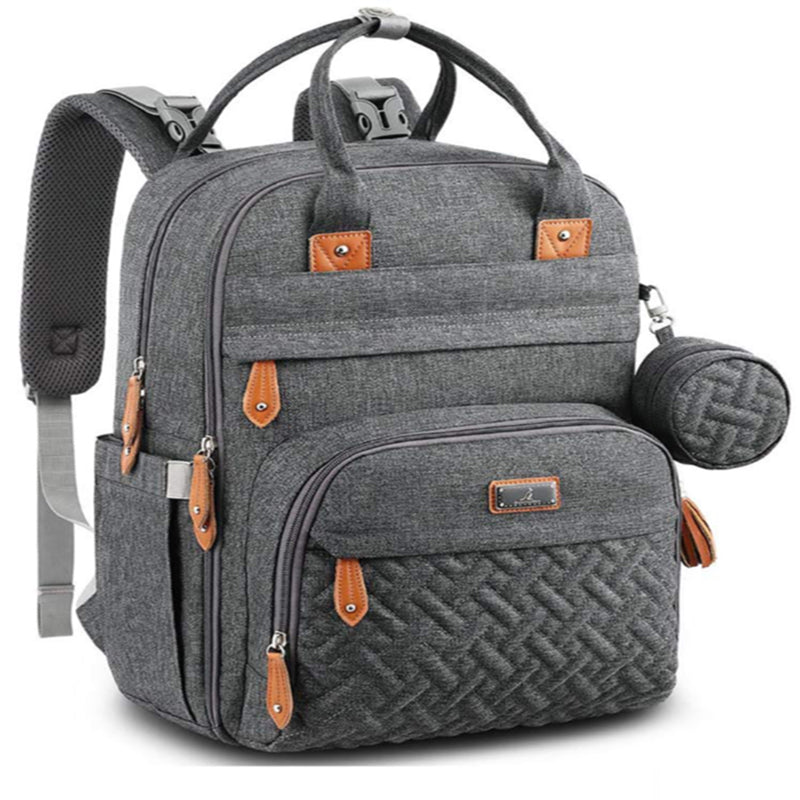 Multi Function Baby Bag Backpack - Dark Grey