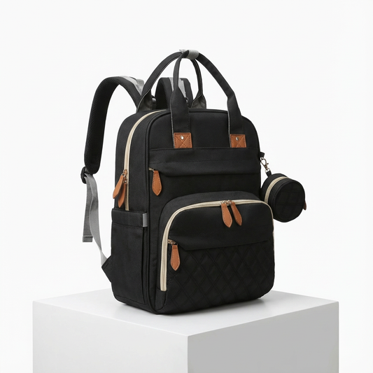 Multi Function Baby Bag Backpack - Black